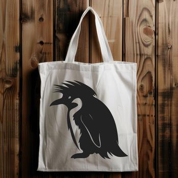 A full-body illustration of an animal penguin, suitable for vector art design.