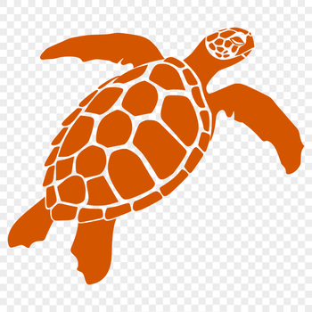 Free Beautiful Sea Turtle Vector Image