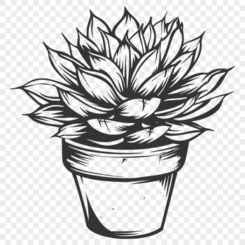 Beautiful Plant In SVG & DXF