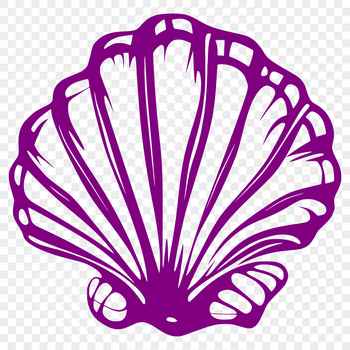 A colorful seashell design suitable for various digital and physical applications.