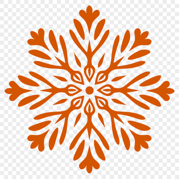 Ornate Snowflake In PDF And PNG