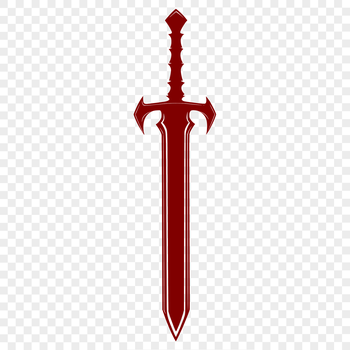 A medieval-style sword illustrated as a scalable vector graphic (SVG) design.