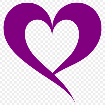 Simple line drawing of a classic love heart symbol, ideal for various design applications.