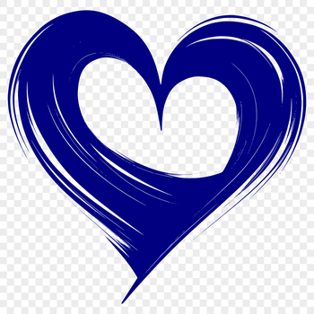 A simple geometric shape symbolizing love and affection.