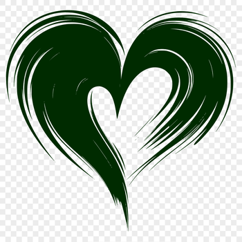 A simple heart shape, ideal as clip art or vector design element.