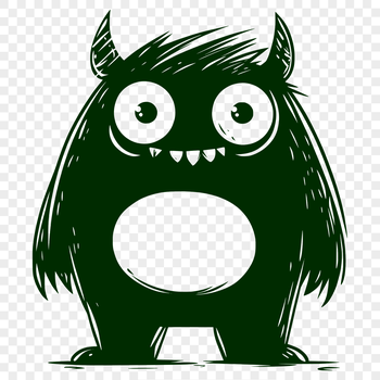 Colorful monster design created as an SVG file suitable for digital use.