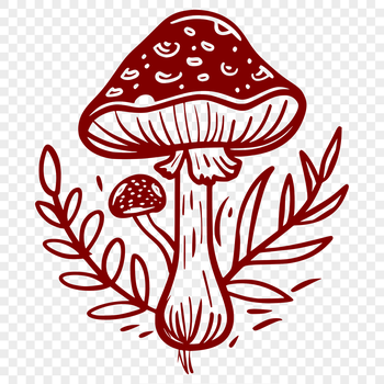 Beautiful Mushroom Decal