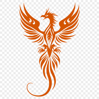 A mythical creature with ornate plumage and regal features, depicted in full-body form.