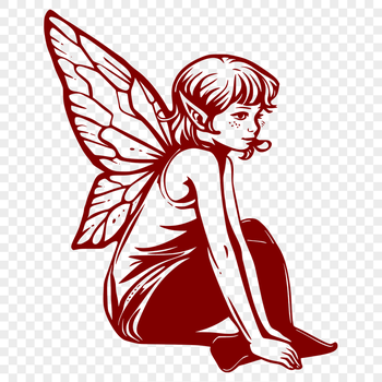 Free Unique Fairy Vector Illustration