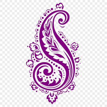 Ornate paisley pattern design created as a scalable vector graphic (SVG) for various uses.