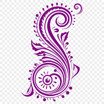 Ornate paisley pattern in vector format, ideal for clip art and digital designs.
