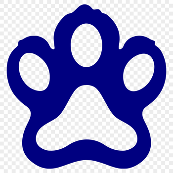 A digital illustration of animal paw prints in various styles.