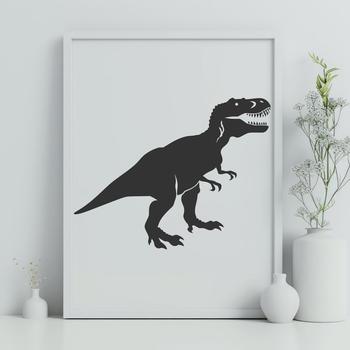 A prehistoric full-body dinosaur illustration with detailed texture.