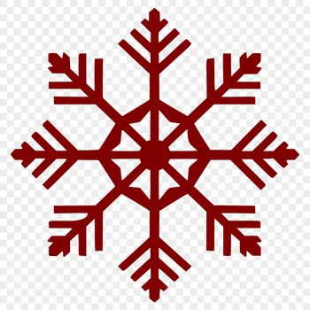 A delicate, intricately designed snowflake made from geometric shapes.