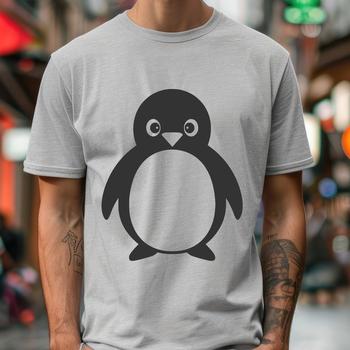 Beautiful Penguin In DXF