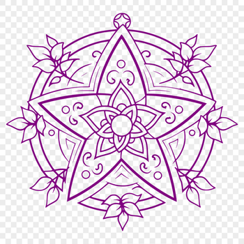 Free Unique Pentagram Drawing