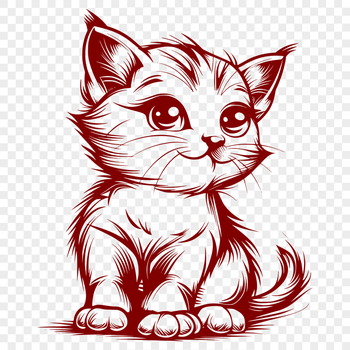 Artistic Kitten Design