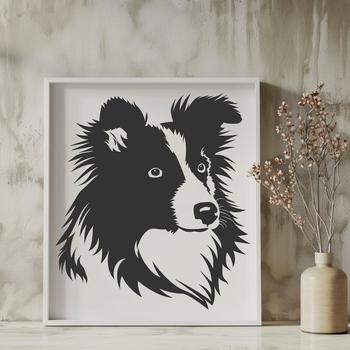 Beautiful Shetland Sheepdog Clip Art