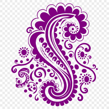 Ornate paisley pattern designed as a vector shape suitable for various digital applications.