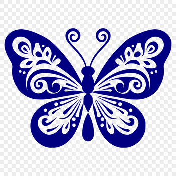 A colorful butterfly with intricate details on its wings and body.