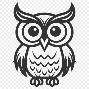 A high-quality vector design featuring a detailed owl figure suitable for various applications.