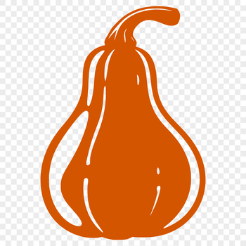 A high-quality SVG illustration of a squash, suitable for printing and cutting with machines like Cricut or laser cutters.