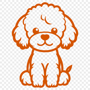 Unique Poodle Illustration