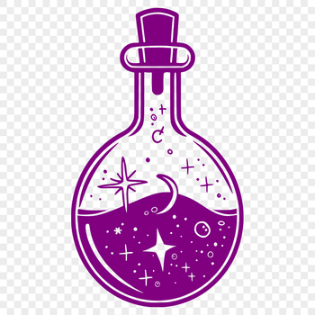 Unique Potion Bottle Printable Artwork