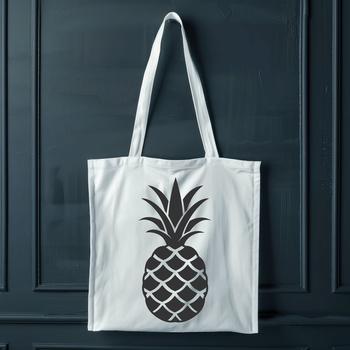 A stylized illustration of a pineapple, suitable for vector designs and cutting machine projects.