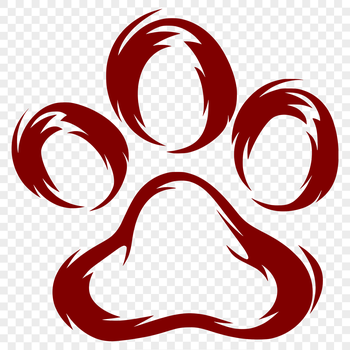 Vector illustration of a collection of paw prints in various sizes and shapes, suitable for digital crafting and design.