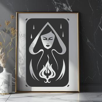 Beautiful Tarot Card In DXF Format