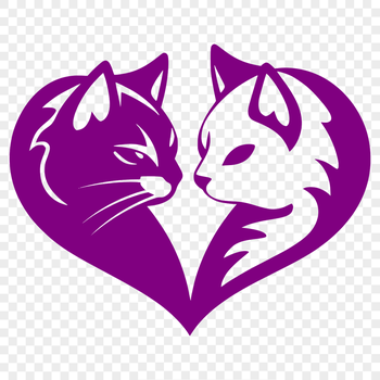 An SVG graphic of a cat, suitable for digital design and cutting machine projects.