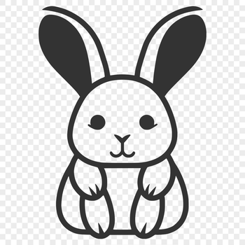 Sitting Rabbit SVG