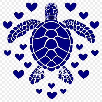 A detailed illustration of a sea turtle in full body, suitable for vector design and commercial use.