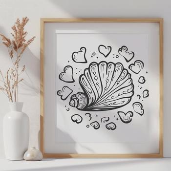 Artistic Seashell In PNG For Free Download