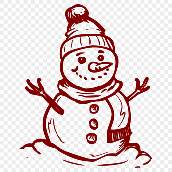 Stunning Snowman - Vinyl DXF