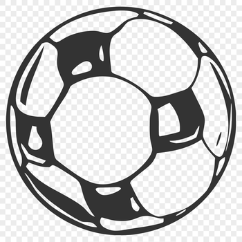 A high-resolution vector illustration of a soccer ball.