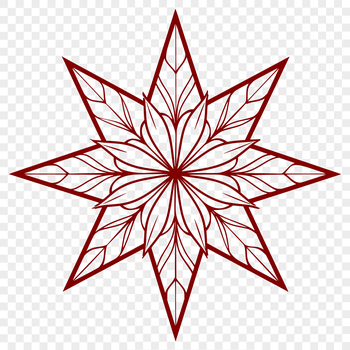 A simple vector star symbol with five points, suitable for various design applications.