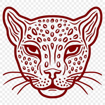 A close-up view of a wild ocelot's head with distinctive markings.