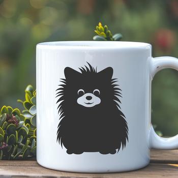 Beautiful Sitting Pomeranian Template