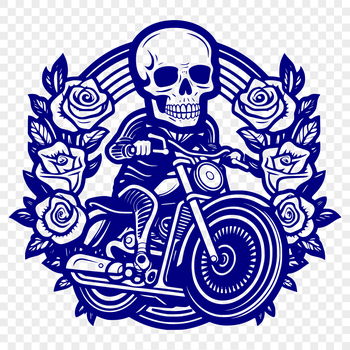 A high-quality digital representation of a motorbike, suitable for various design applications.