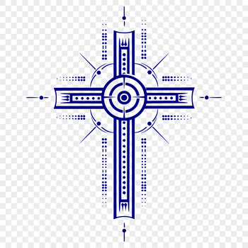 A vector illustration of a Christian crucifix, suitable for various design applications.