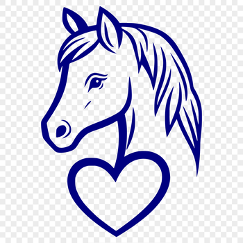 A high-quality digital illustration of a horse in vector format.