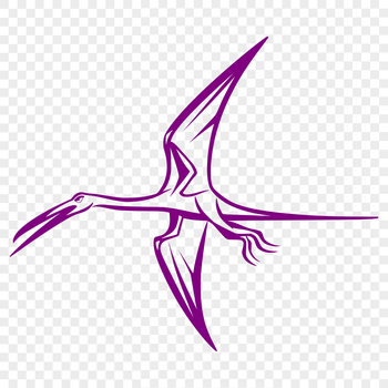 A prehistoric pteranodon dinosaur depicted in full body form.