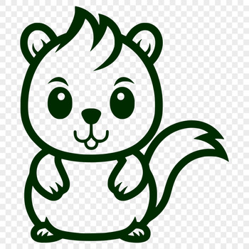 Free Beautiful Squirrel Illustration