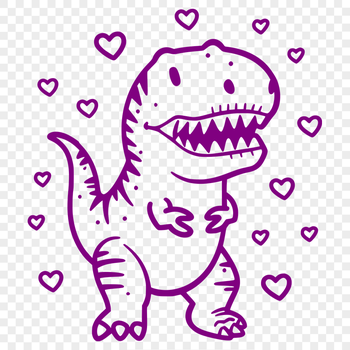 Free Artistic T Rex Printable Image