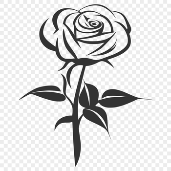 Rose Digital Artwork In PNG & SVG - Free Digital Download