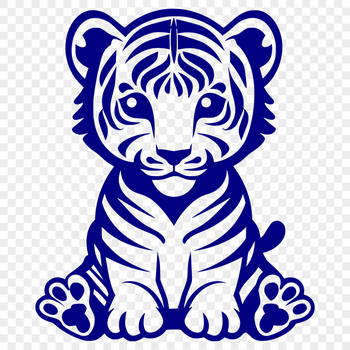 Beautiful Tiger SVG