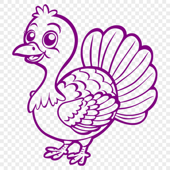 Free Unique Turkey Digital Drawing