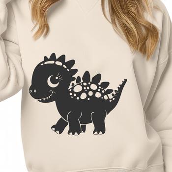 A detailed illustration of a baby dinosaur in its natural prehistoric habitat.